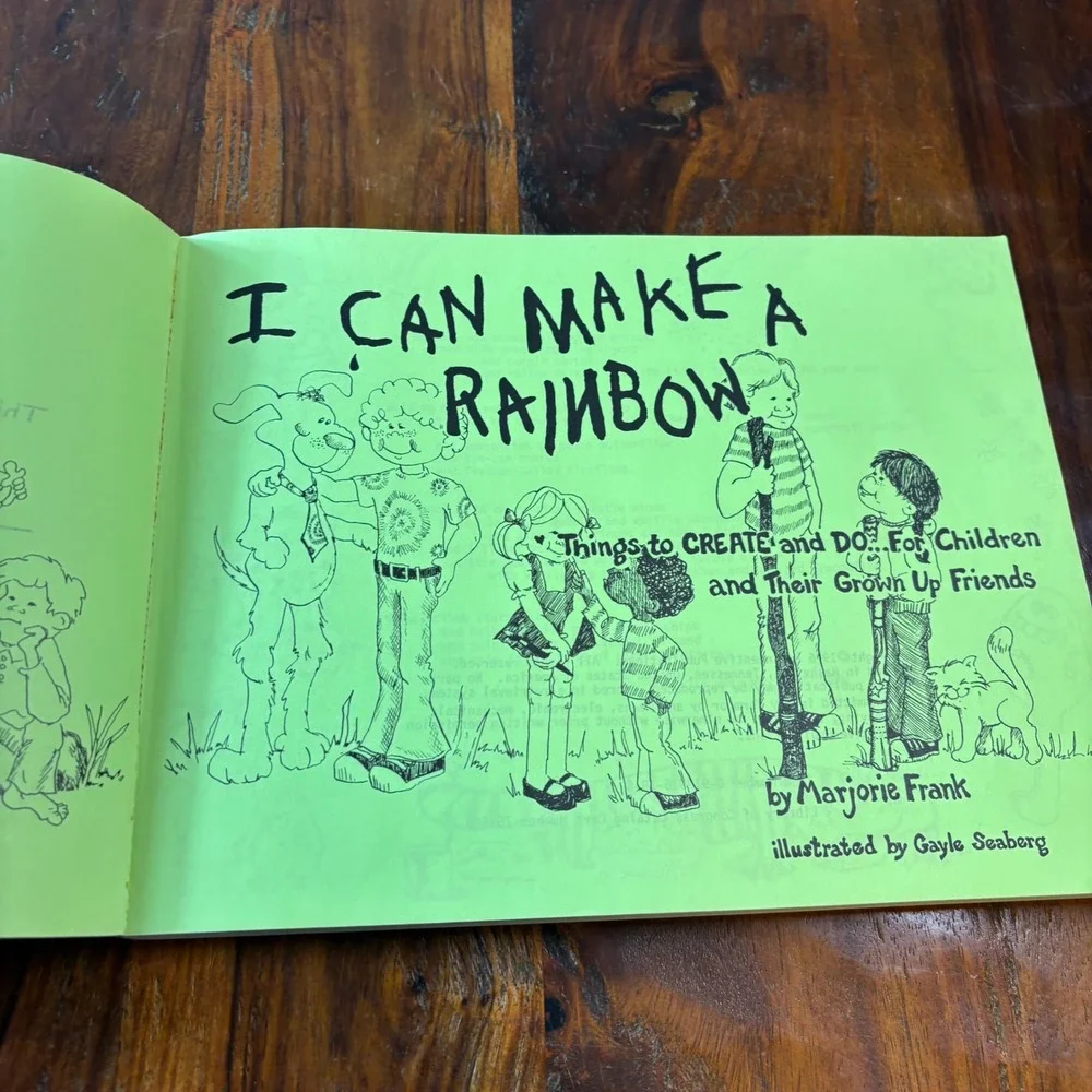 I Can‎ Make a Rainbow Marjorie Frank Vintage 1976 Childrens Activity Craft Book